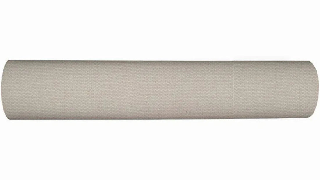 Ecru coloured Les Toiles du Soleil woven 100% cotton fabric roll