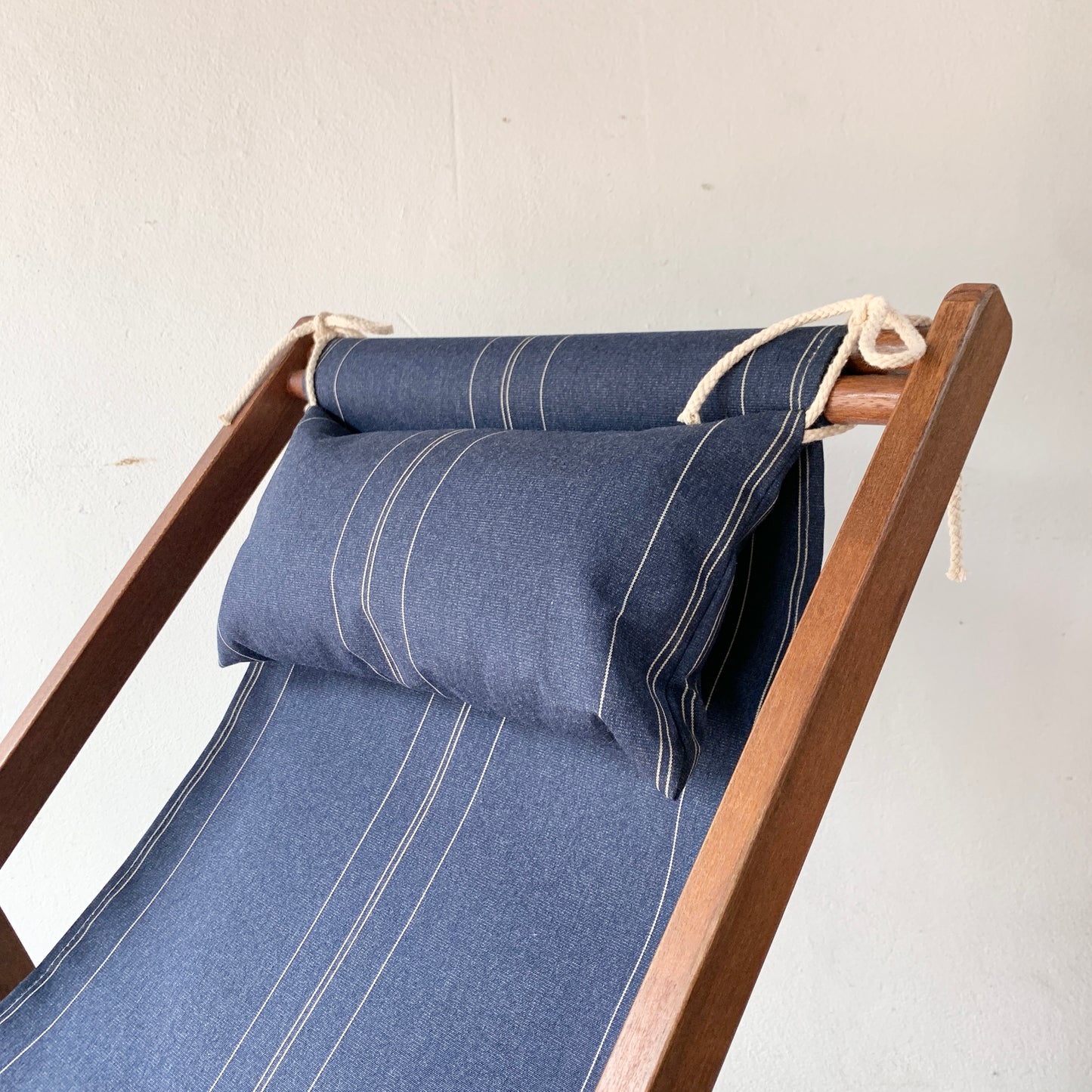 NEW Head Cushion Synthetic Pin Stripe Denim