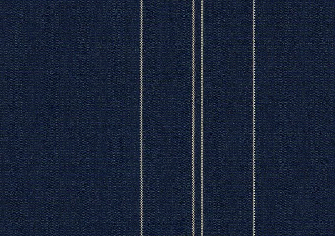 Teak Director’s Chair - Sunbrella - PIN STRIPE DENIM