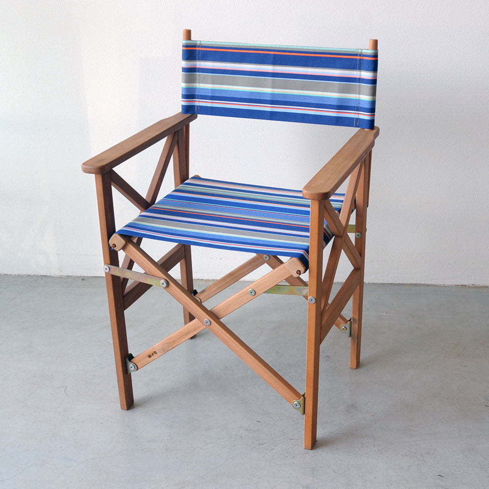 Directors Chair Teak Synthetic St Vincent Roy