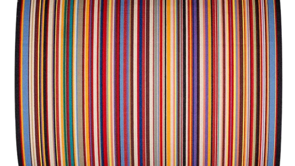 Multi coloured striped fabric thumbnail