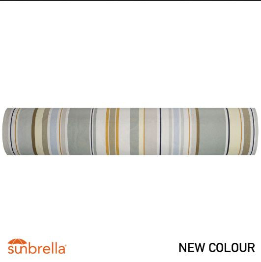 Trianon Blanc Gric Outdoor Fabric 175cm wide