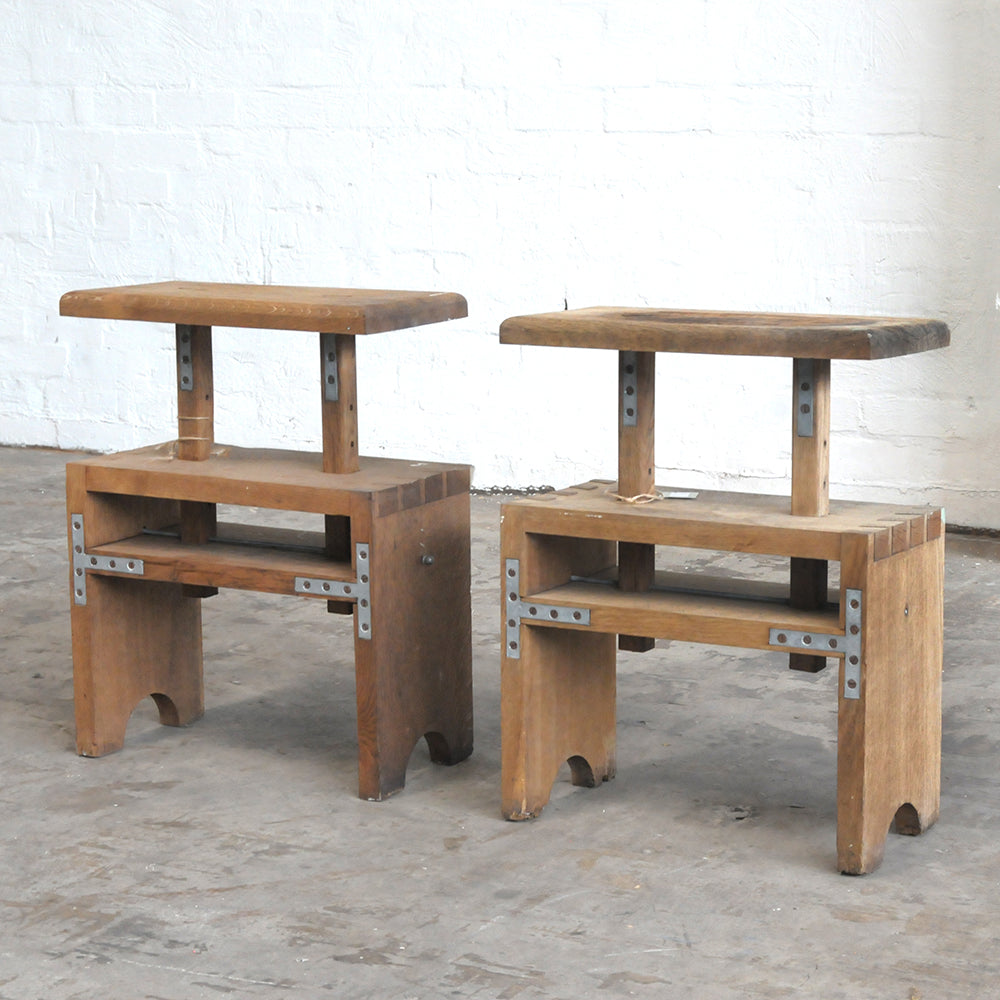Adjustable Timber Cobblers Stools
