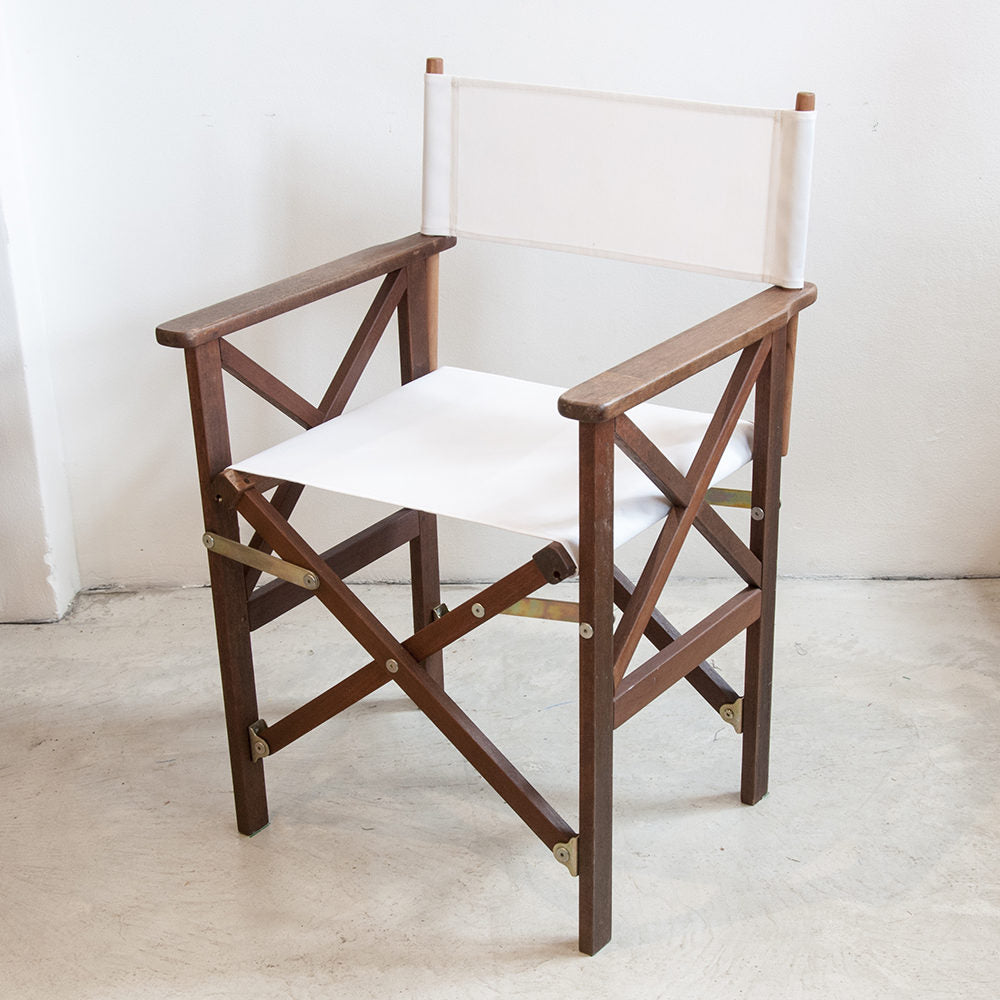 Directors Chair Hardwood Synthetic Natural