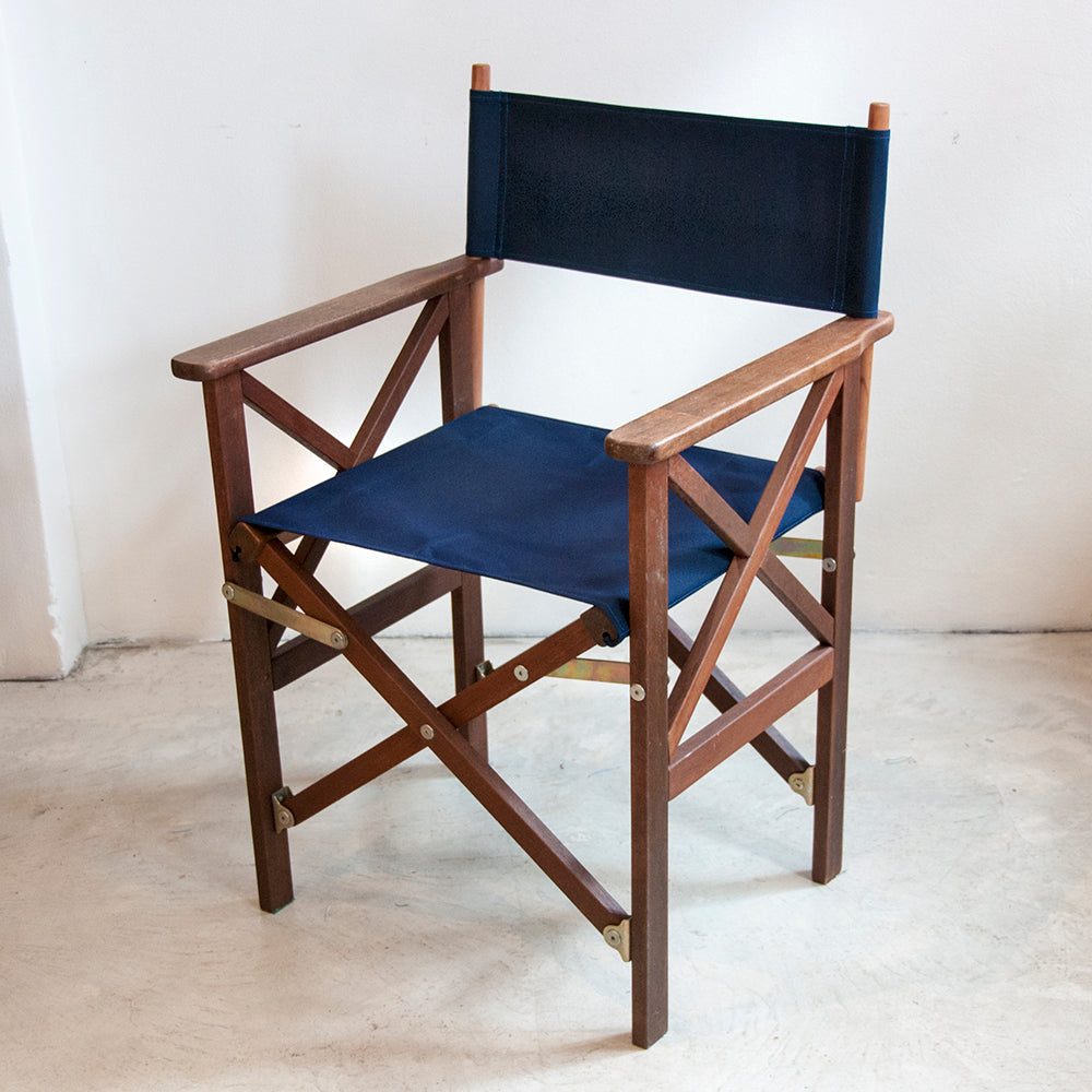 Directors Chair Hardwood Synthetic Navy
