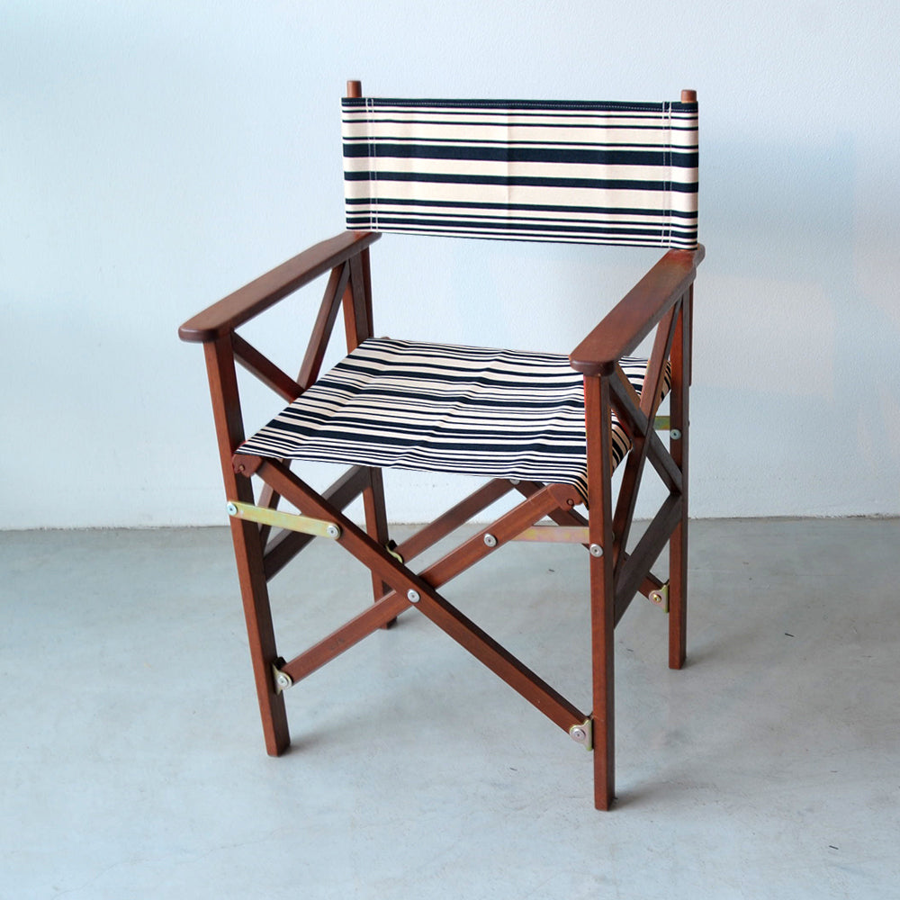 Directors Chair Hardwood Cotton Tom Black