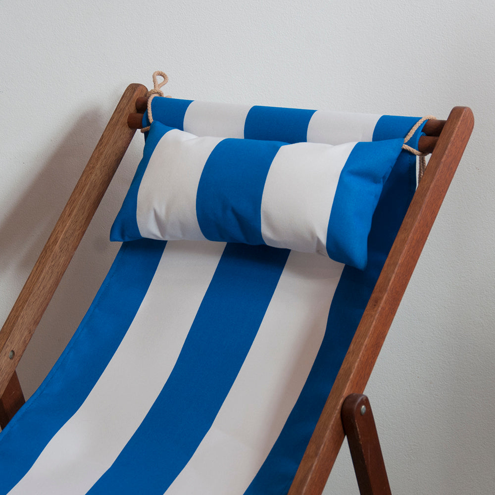 Head Cushion Synthetic Roya Bluel/White