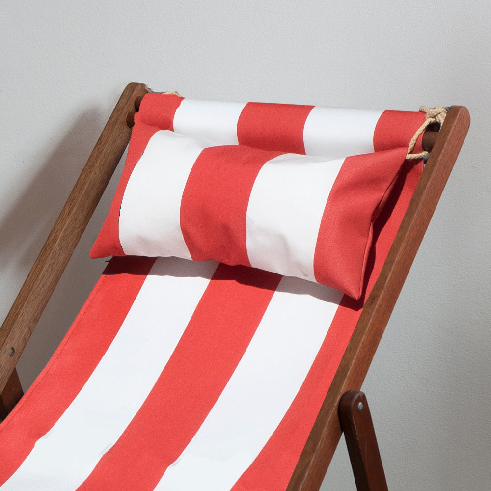 Head Cushion Synthetic Red/White