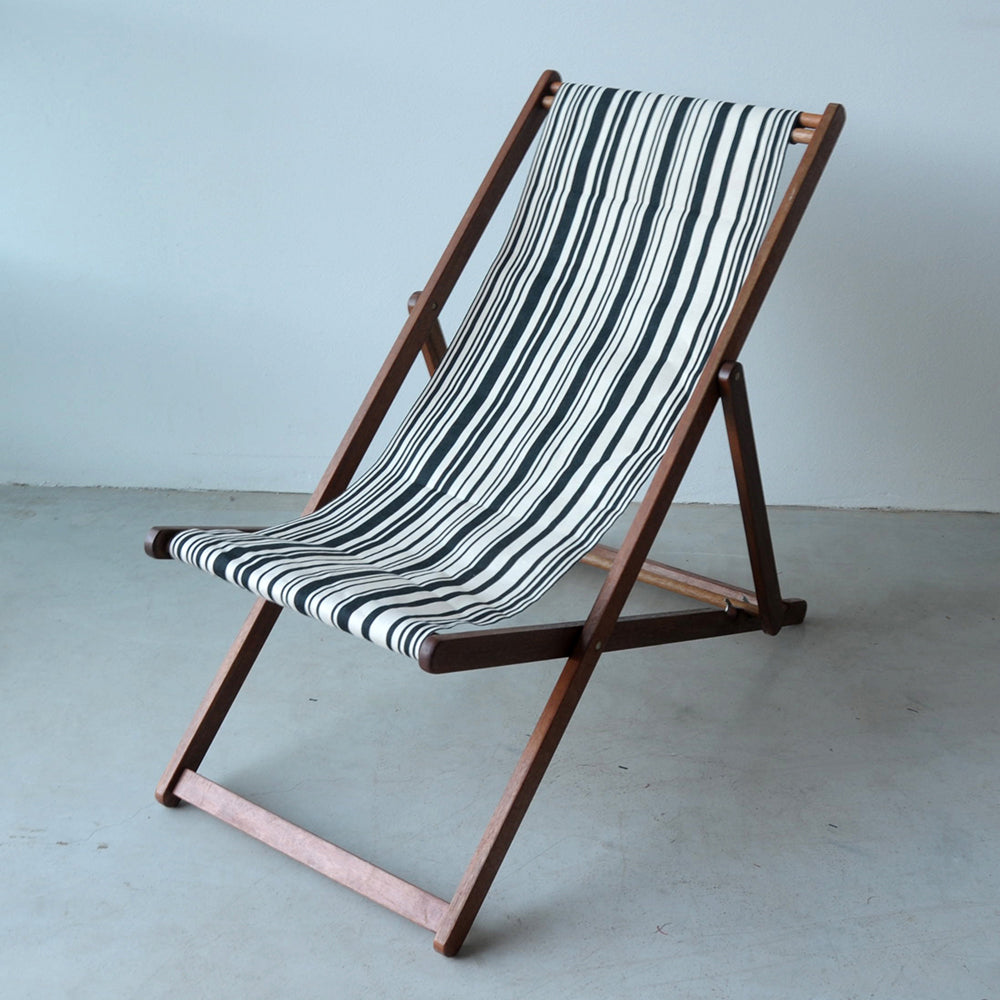 Replacement Sling Deckchair Cotton Tom Black
