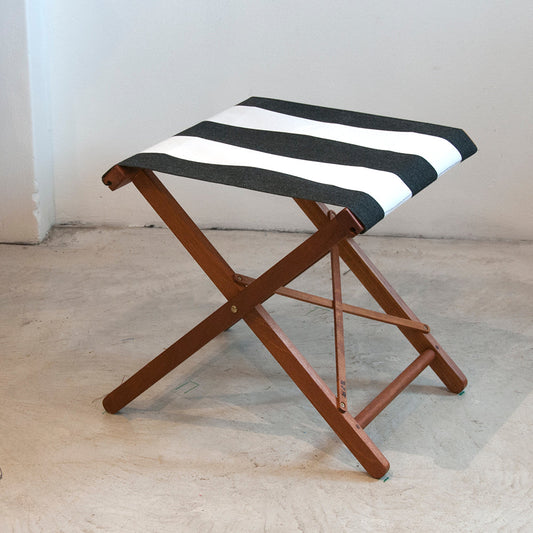 Replacement Sling Folding Stool Synthetic Charcoal/White