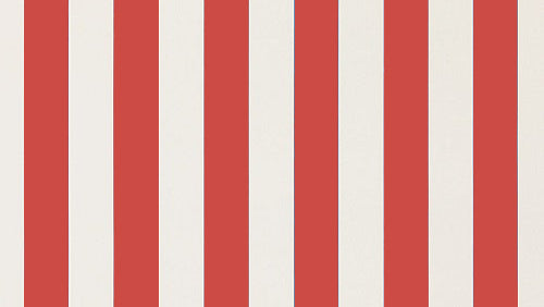 Sunbrella red and white striped outdoor fabric swatch