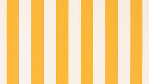 Sunbrella fabric with yellow and white block stripes, 120cm in width.
