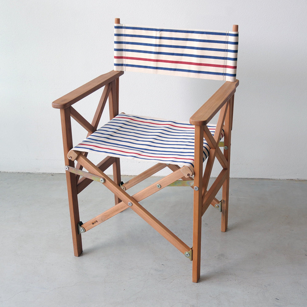 Directors Chair Teak Cotton Ecur Marine