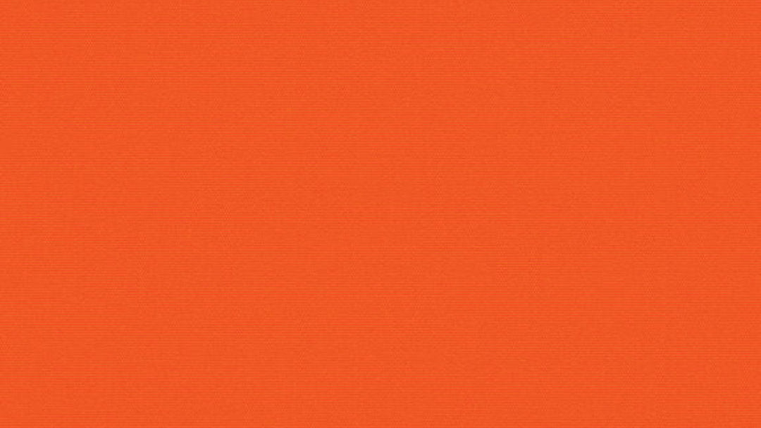 Sunbrella solid orange outdoor fabric with a textured appearance, likely designed for use in outdoor settings such as awnings or chair covers.