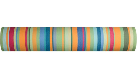 Les Toiles du Soleil vibrant multi coloured srtiped ARGELES SUR MER 100% cotton fabric roll