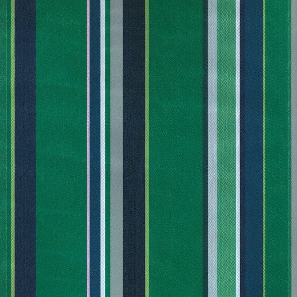 Thumbnail of Emerald multi striped cotton fabric roll by Les toiles du Soleil