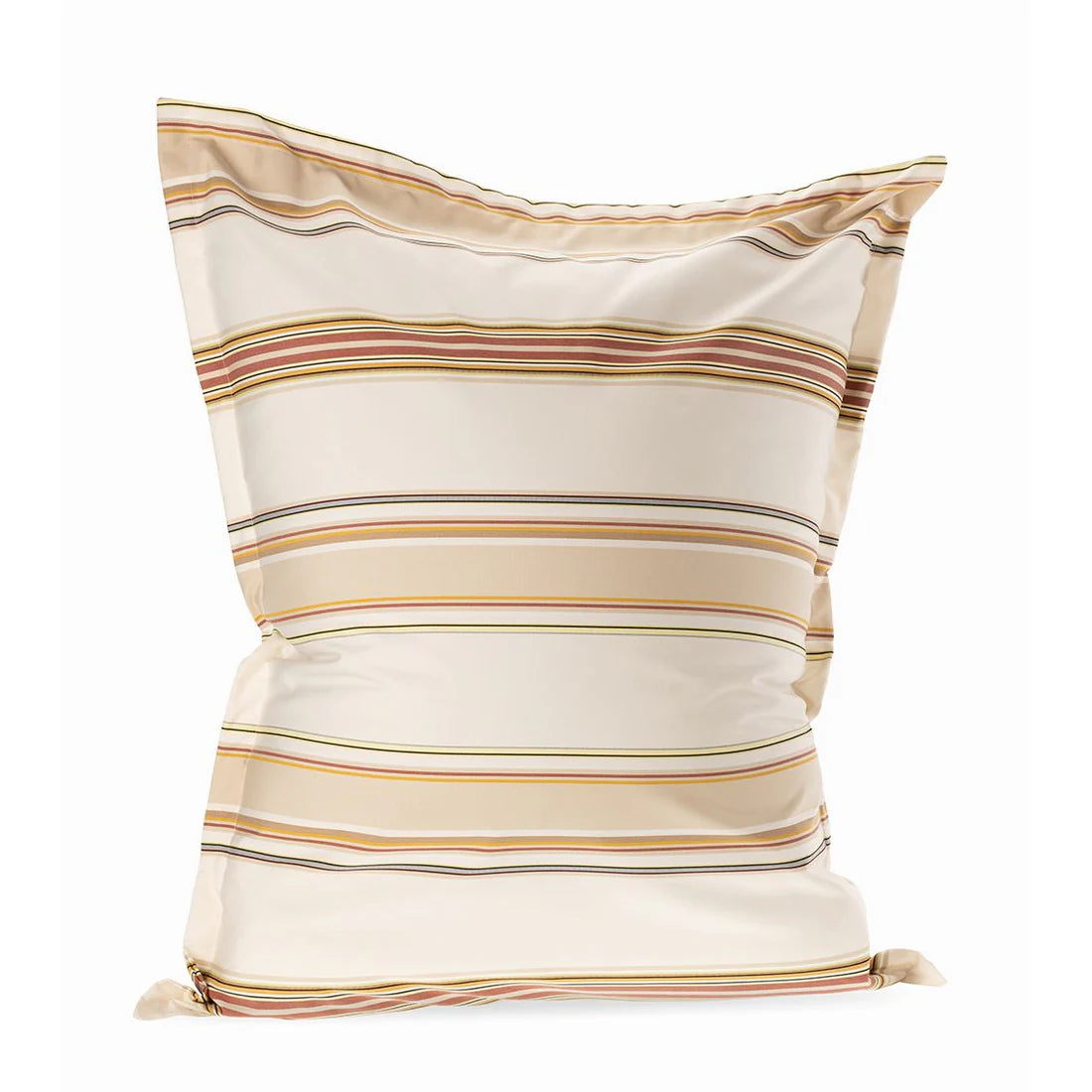 Giant Auguste striped cushion made from Les Toiles du Soleil Sunbrella fabric. 