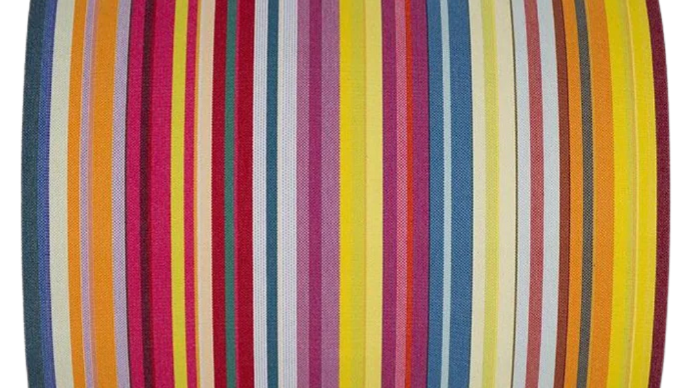 Multicoloured striped waterproof sunbrella fabric