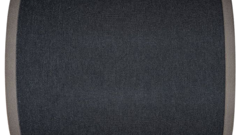 Cotton 43cm Les Toiles du Soleil fabric in 43cm featuring black with taupe coloured edges 