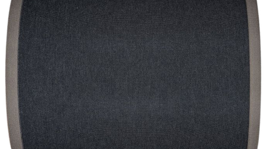 NOIR À BORD BEIGE - Indoor Cotton Fabric 43cm wide