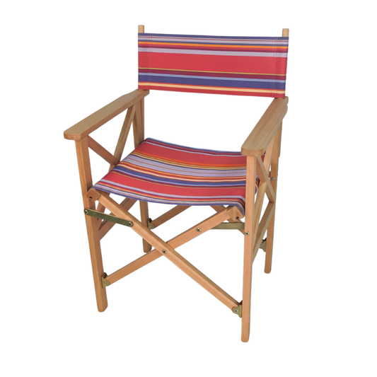 Teak Director’s Chair - Cotton - PETIT SIXTINE