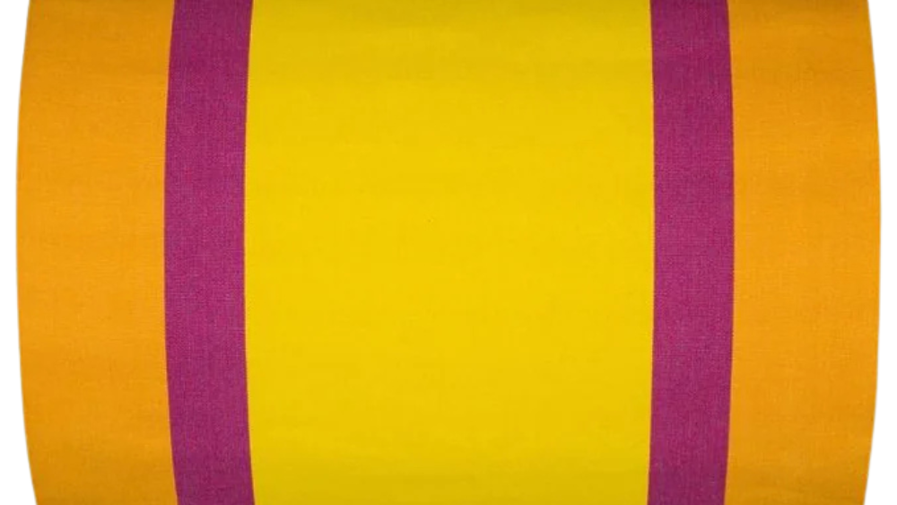 PLAGE JAUNE ACIDE / SAFRAN - Indoor Cotton Fabric 43cm wide