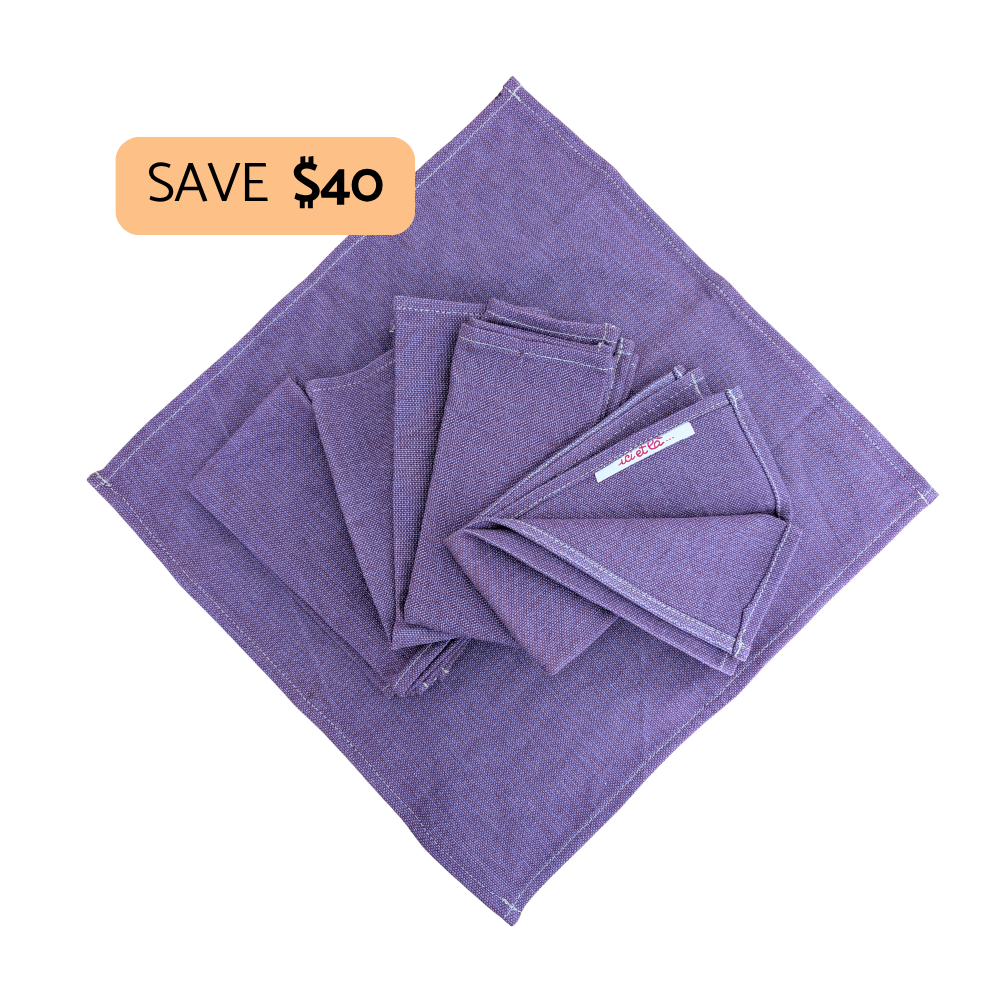 French Cotton Napkins (Set of 4) - PRUNELLE