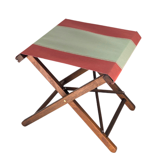 Hardwood Folding Stool - Cotton - SELLIER TOMETTE / BEIGE