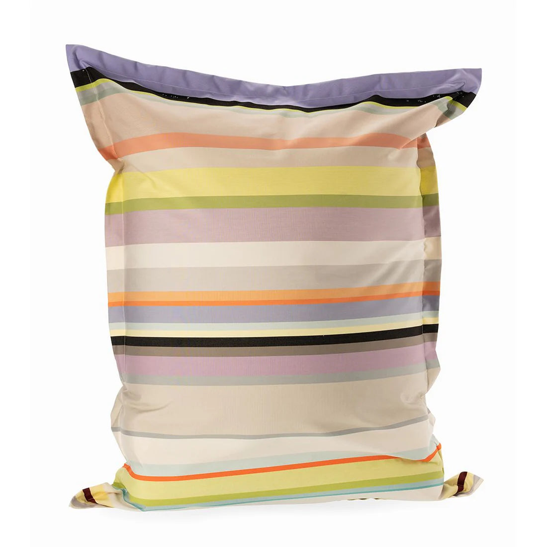 Large exterior cushion made from Les Toiles du Soleil and Sunbrella St Colombe Outdoor Fabric 