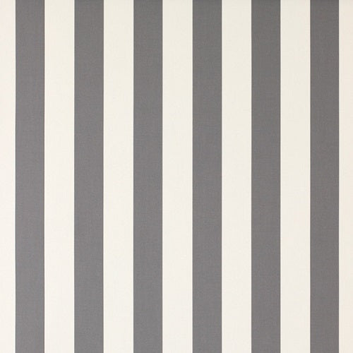 Sunbrella waterproof light grey and white block stripe fabric thumbnail