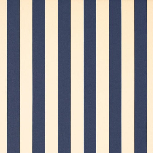 Navy and cream striped fabric thumbnail