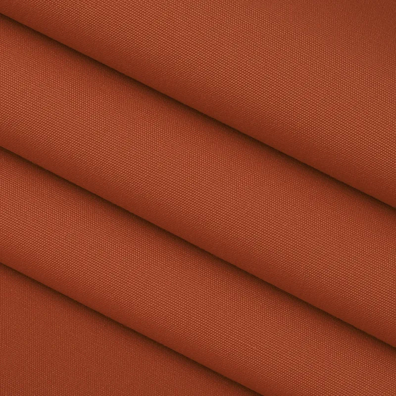 Close up of Terracotta coloured sunbrella fabric