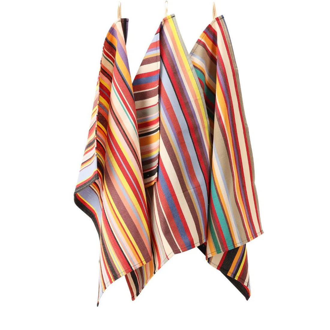 Tom Multi Les Toiles du Soleil multi coloured striped napkins