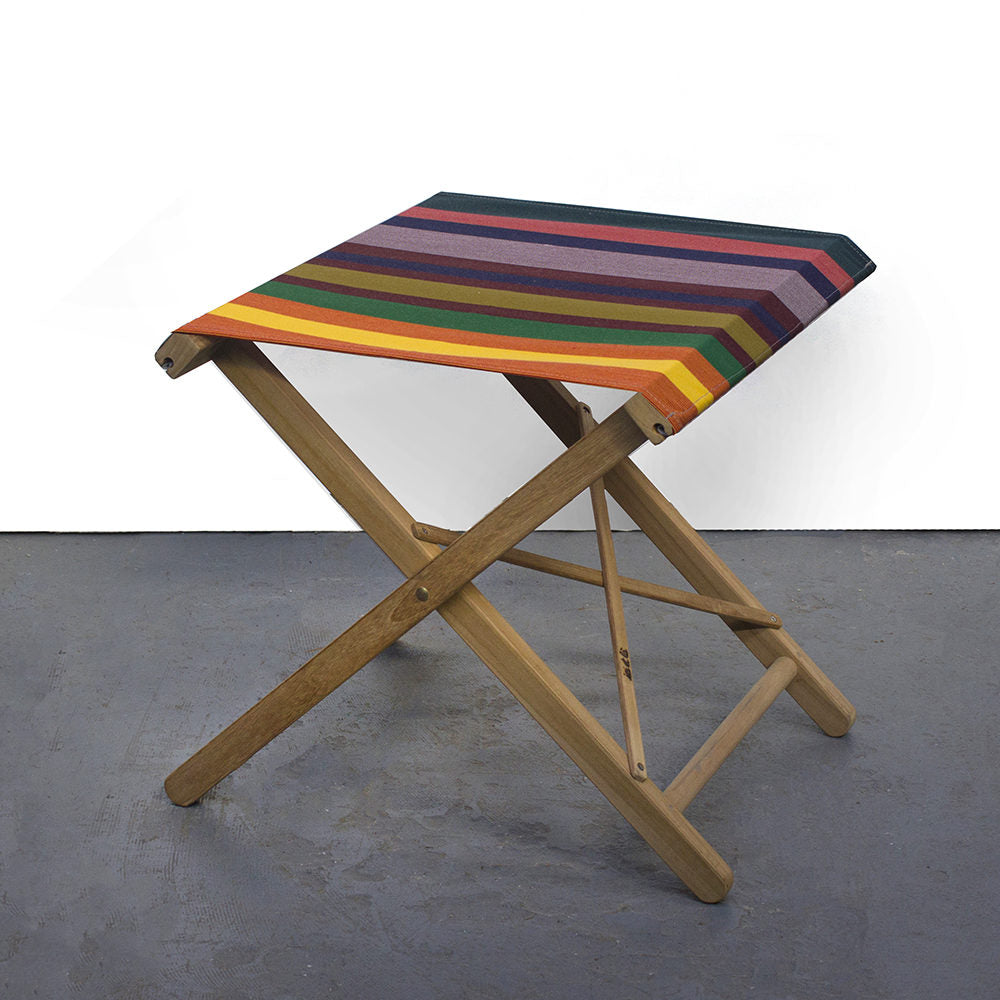Folding Stool Teak Synthetic Dessy
