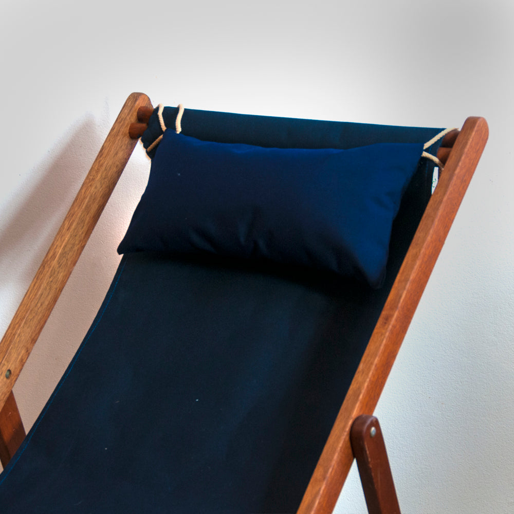 Head Cushion Synthetic Navy Blue