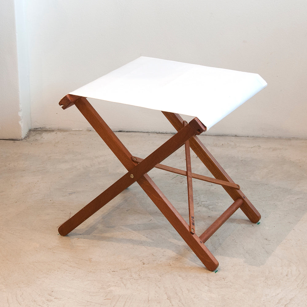 Replacement Sling Folding Stool Synthetic Natural White