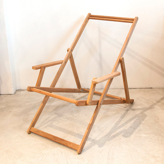 Deckchair w/Arms Teak - Frame Only